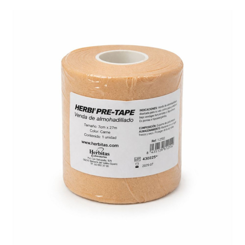 Bandagem Protetora Pre-Tape Herbitas em Rolo 2,7MX7CM