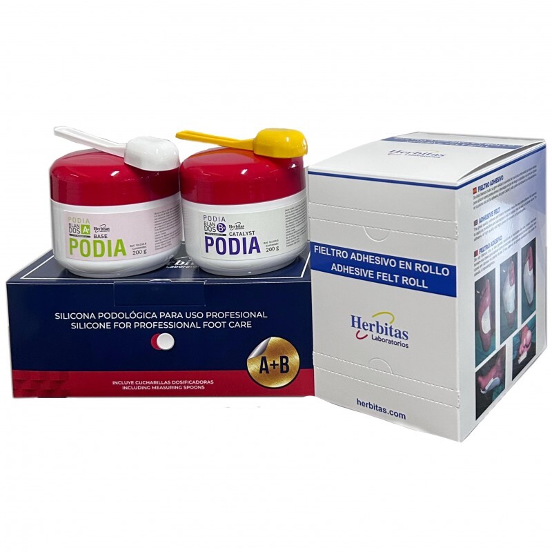 Kit Podiablandos (A+B) + feltro adesivo em rolo Herbitas